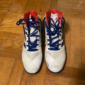 Adidas wrestling shoes, used but still in good shape.